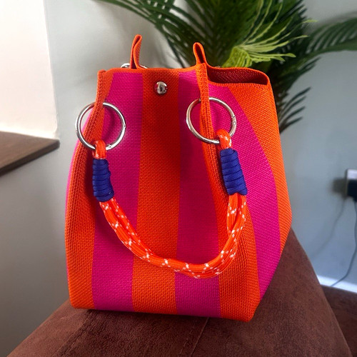 Multicolour striped bucket - multicolour,