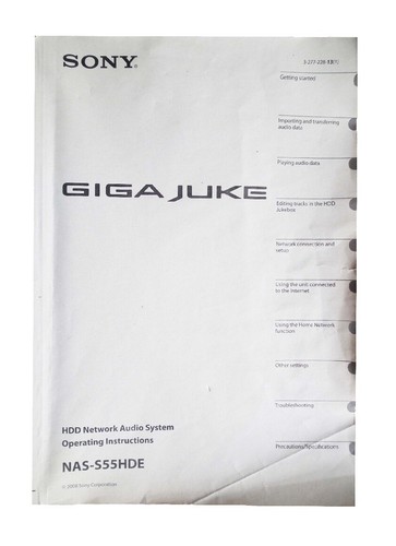 Sony manual guide - guide, for