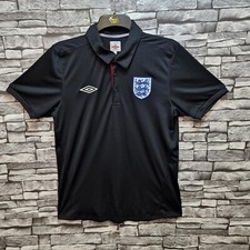 Black England Away Football shirt  2009 Shirt M  Umbro Number 8 .. 200