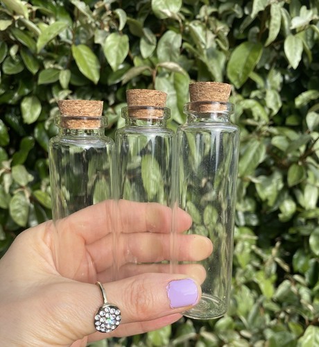 Glass bottles with cork - 3,