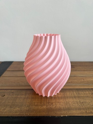 Printed vase swirl - vase,