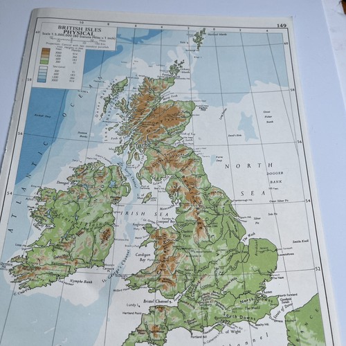 1960 map british - british, isles