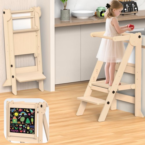 Foldable toddler tower wooden - tower,,