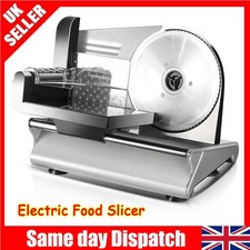 Electric Food Slicer Machine Bread Meat Cheese Slicer Vegetables Adjustable UK
