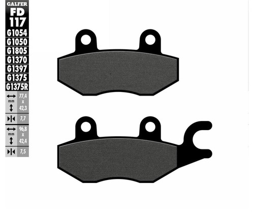 Galfer rear brake pads - rear,