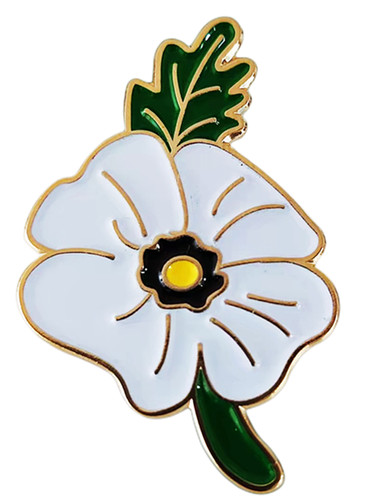 White peace purple poppy - peace,