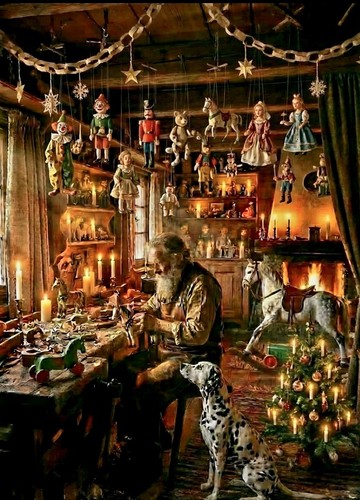 The victorian toy maker making - victorian,