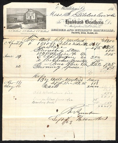 1863 hubbard brothers lumber - brothers,