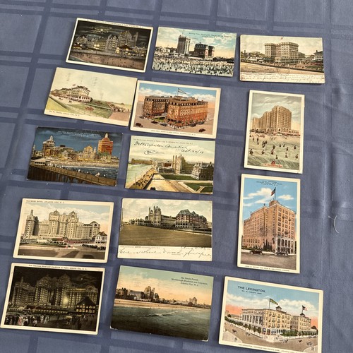 Vintage postcards hotels - vintage,