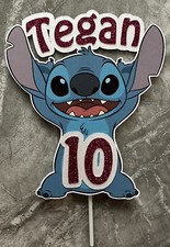 Personalised Stitch Cake Topper. ANY AGES