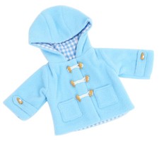 Blue duffle coat - blue,