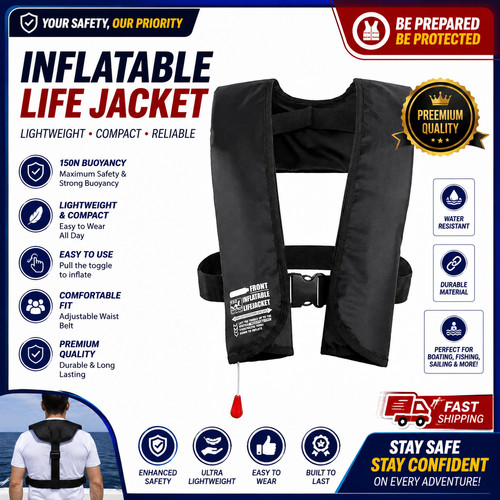 New auto self inflatable life - new, self-inflatable