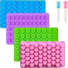 UK 6 Pack Silicone Gummy Bear Mould DIY Chocolate Mold Sweet Jelly Ice Cube Tray