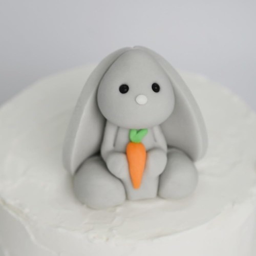 Edible bunny cake toppers - bunny, toppers-3d
