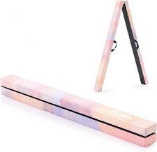 7 ft. 210cm Foldable Gymnastics Balance Beam, with Carry Handles Anti-Slip Base