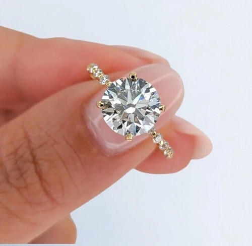 White moissanite ct round - white,
