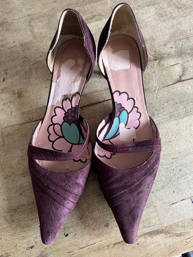 Clarks aveline plum suede - clarks,