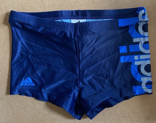 Adidas men blue logo - adidas, swim