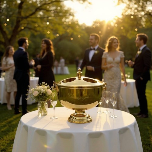 Gold champagne ice - champagne, bucket
