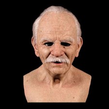 Latex Old Man Mask Disguise