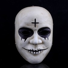 THE PURGE 2 MOVIE COSTUME HORROR FANCY DRESS MASK ADULT COSPLAY ANARCHY RESIN +