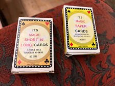 Vintage It's Magic Taper Cards No 6959 & 6949 Short N Long Lot Of 2 Packs.