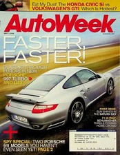 AutoWeek Magazine May 1, 2006 Porsche 997 Turbo and GT3, Honda Civic Si