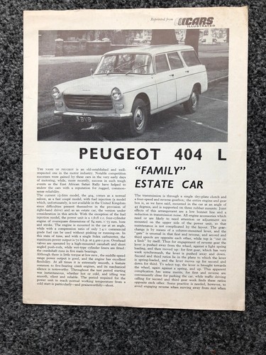 Peugeot 404 estate car - ,