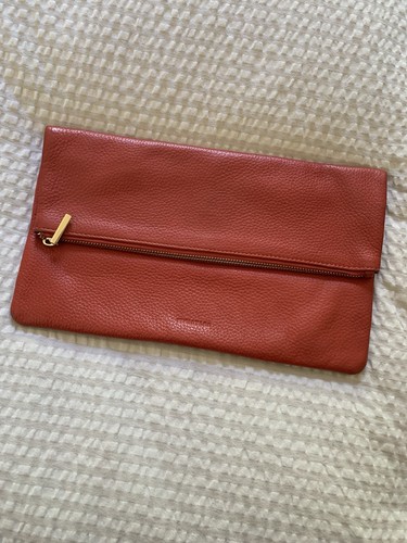 Whistles red leather envelope - red,