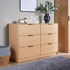 Phoenix Chest 6 Drawers Oak