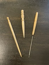 Antique Carved Bone Sewing Awl