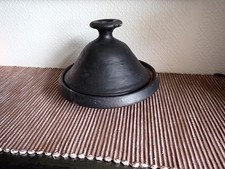 GENUINE VINTAGE CLAY / TERRACOTTA TAGINE LIDDED COOKING POT  circa 1960's  LOOK