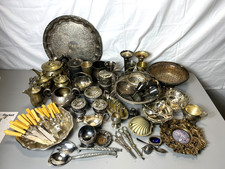 Job Lot Antique Vintage Silver Plated EPNS & Other Metals 15.65KG
