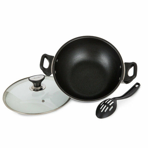 Non stic pan with - stic, lid