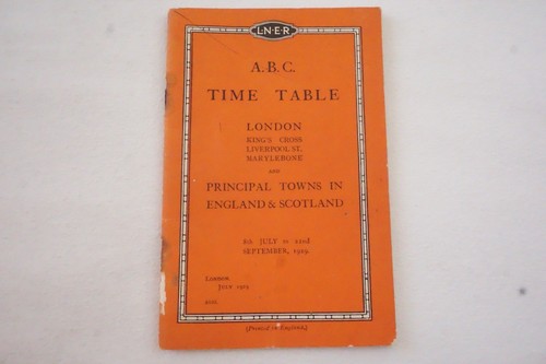 1929 lner principal - lner,