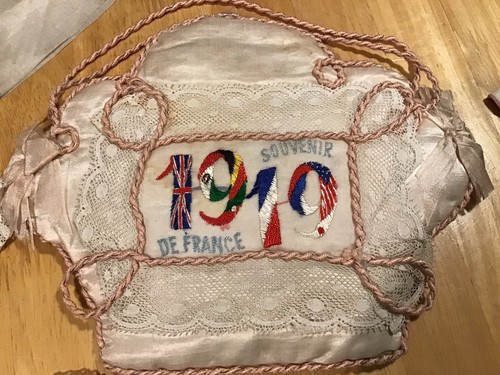 Ww1 silk handkerchiefs and - 5x,