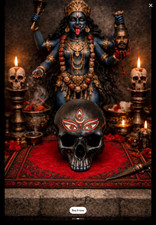 Goddess Kali Skull Statue