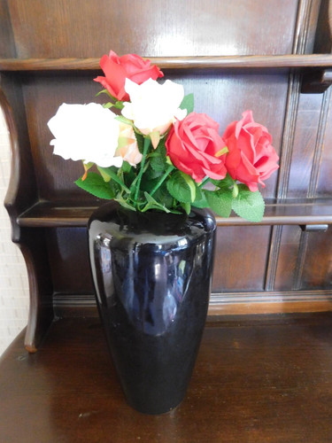 Vintage large 34cm tall - tall, black