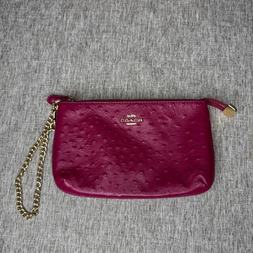 Coach magenta ostrich embossed - magenta,