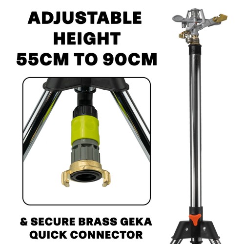 Metal tripod with - metal, rotating