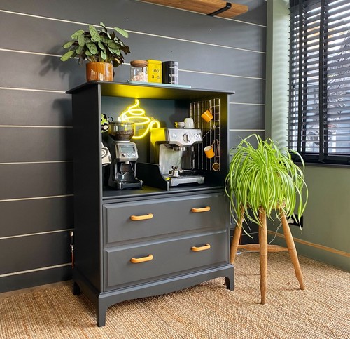 Coffee bar station cabinet - coffee,