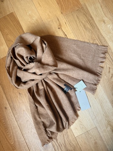 Zara camel brown plain wool - camel,