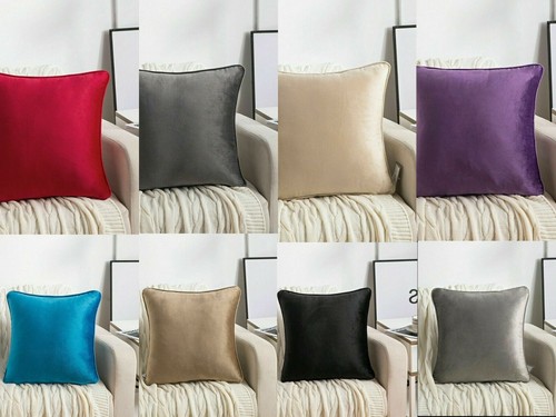 Velvet piped french cushion - velvet,