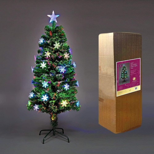 Pre lit christmas tree fiber - tree,