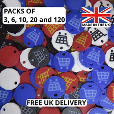 Shopping Trolley Cart Token £1 Reusable Trolley Coin Mixed colours - 3D printed