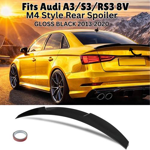 Gloss black style rear boot - s3,
