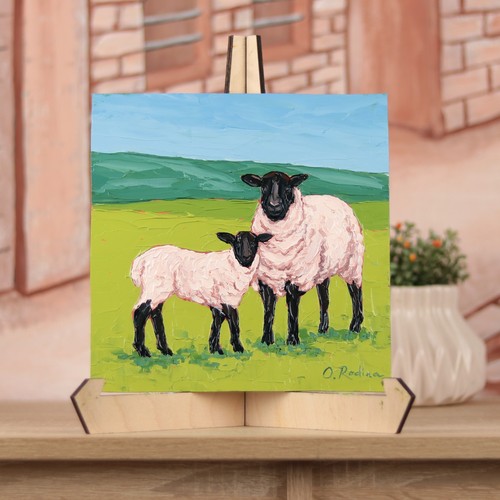 Sheep and lamb original - and,