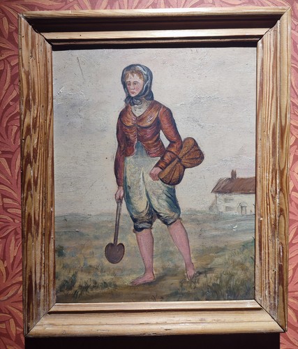 Antique oil painting - painting, —