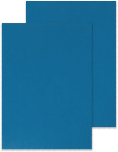 Blue leathergrain comb - leathergrain,