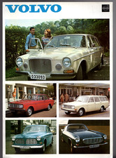 Volvo Range 1968-1969 UK Single Sheet Brochure 121 122 142 144 145 164 1800S